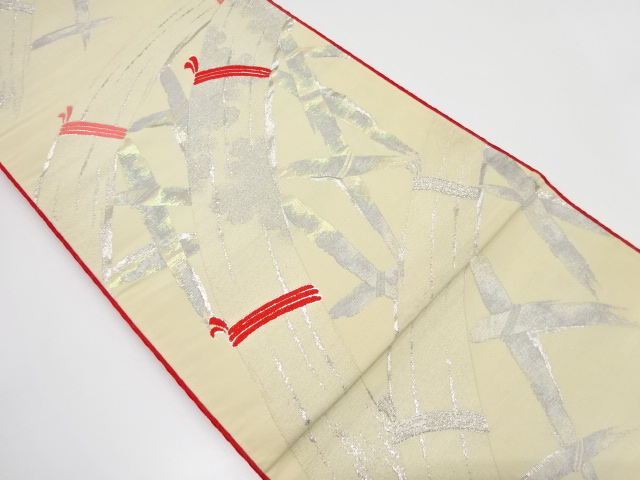 光悦垣模様織り出し　袋帯